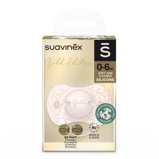 Suavinex Smoczek dla niemowlaka SX Pro Gold Edition Różowy 0-6m Suavinex