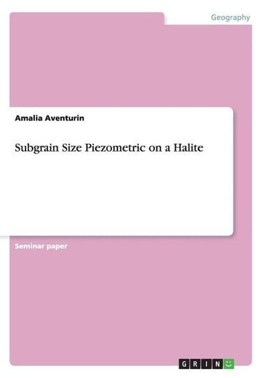 Subgrain Size Piezometric on a Halite Aventurin Amalia