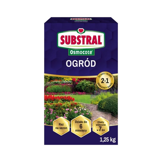 SUBSTRAL Osmocote 2w1 Nawóz do roślin ogrodowych 1,25kg Substral