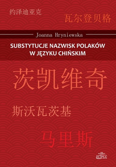 Substytucje nazwisk Polaków w języku chińskim Hryniewska Joanna