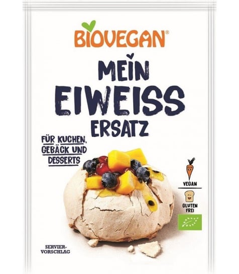 Substytut białka jaj w proszku, wegański, bezglutenowy, Bio, 40 g, Biovegan BioVegan