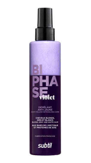 Subtil Biphase, Fioletowa Odżywka Dwufazowa Do Włosów Blond Bez Spłukiwania, 200ml Subtil