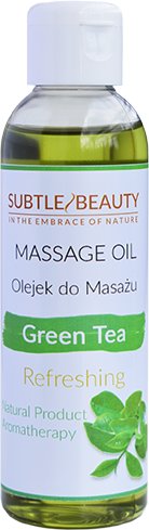 Subtle Beauty, Naturalny olejek relaksujący do masażu Zielona Herbata Subtle Beauty