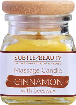 Subtle Beauty, Świeca do masażu - Cynamon Subtle Beauty