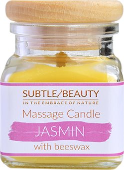 Subtle Beauty, Świeca do masażu - Jaśmin Subtle Beauty
