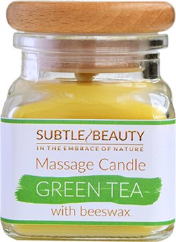 Subtle Beauty, Świeca do masażu - Zielona Herbata Subtle Beauty