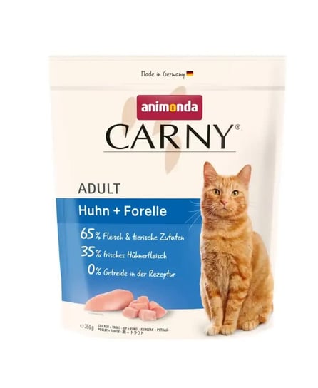 Sucha karma dla kota, Animonda Carny Adult kurczak i pstrąg 350g Animonda