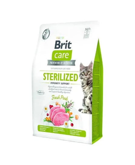 Sucha karma dla kota, Brit Care Cat GF Sterilized immunity 2kg Brit