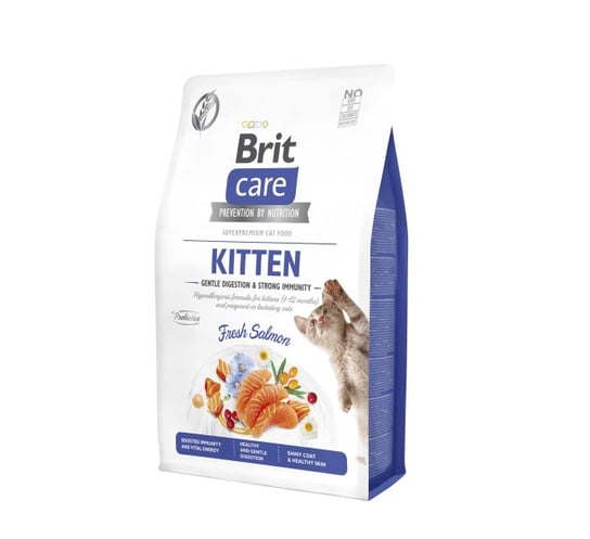Sucha karma dla kota, Brit Care Cat Kitten Fresh Salmon 400g Brit