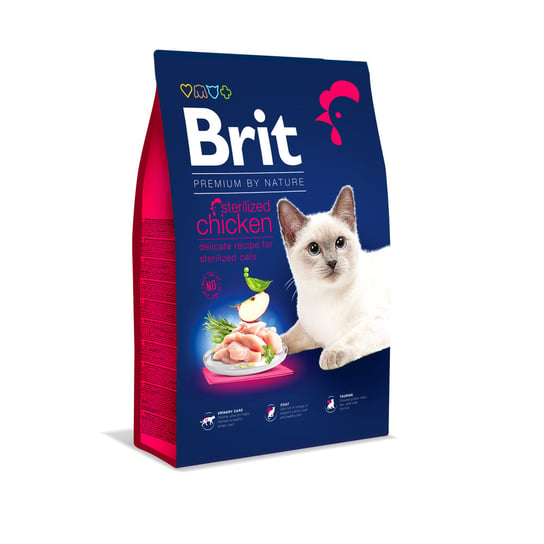 Sucha karma dla kota, BRIT Cat Premium By Nature Sterilised Chicken 300g Brit