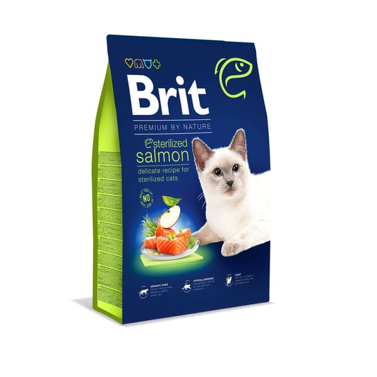 Sucha karma dla kota, BRIT Cat Premium By Nature Sterilised Salmon 1,5kg Brit