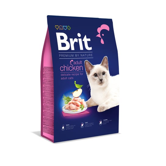 Sucha karma dla kota, BRIT Premium By Nature Adult Cat Chicken 1,5kg Brit
