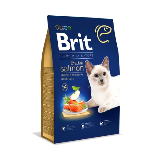 Sucha karma dla kota, BRIT Premium By Nature Adult Cat Salmon 1,5kg Brit
