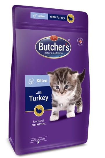 Sucha karma dla kota,  BUTCHER'S Functional Cat Dry Junior z indykiem 800g Butchers