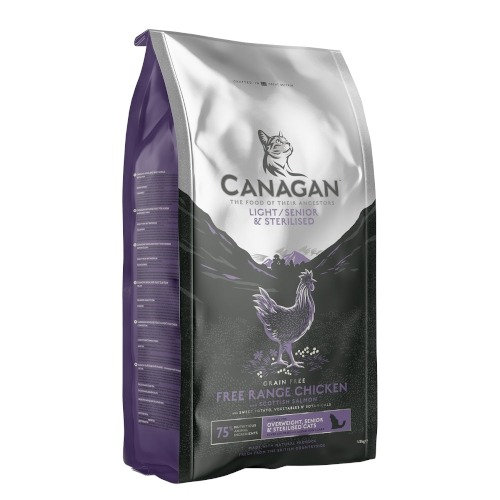 Sucha karma dla kota, Canagan dla kotów z nadwagą, kotów starszych oraz sterylizowanych 4kg Canagan