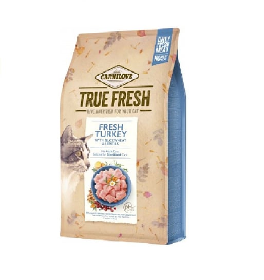 Sucha karma dla kota, Carnilove True Fresh Cat Turkey 340G Carnilove