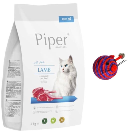Sucha karma dla kota, Dolina Noteci Piper  Jagnięcina 3 kg+zabawka Piper