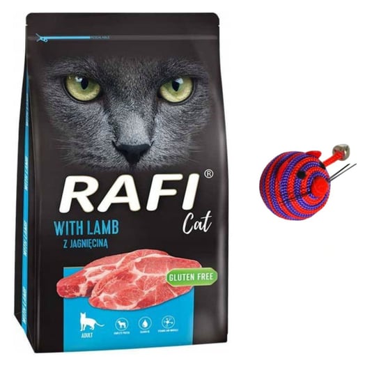 Sucha karma dla kota, Dolina Noteci RAFI Cat z jagnięciną 7kg+zabawka Dolina Noteci