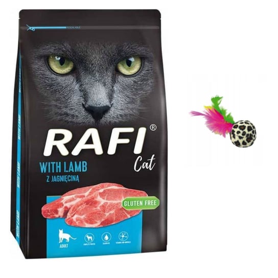 Sucha karma dla kota, Dolina Noteci RAFI Cat z jagnięciną 7kg+zabawka Dolina Noteci