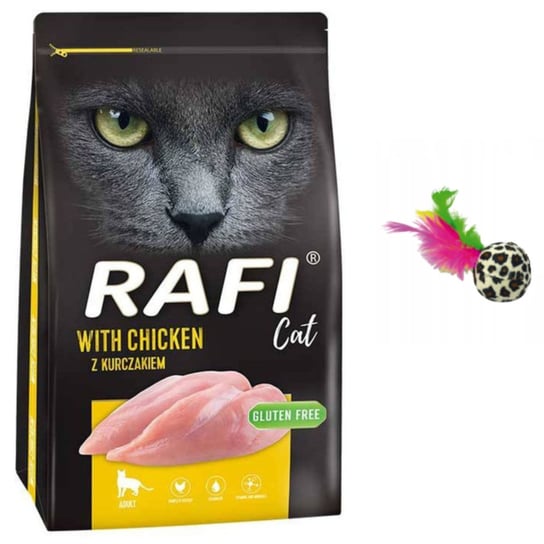 Sucha karma dla kota, Dolina Noteci RAFI Cat z kurczakiem 7kg+zabawka Dolina Noteci