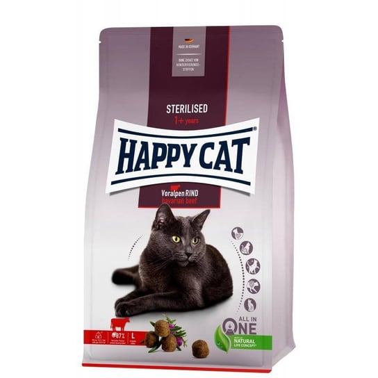 Sucha Karma Dla Kota Happy Cat Sterilised Bavarian Beef 10 Kg Happy Cat