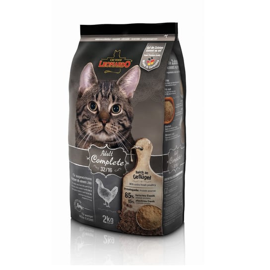 Sucha karma dla kota, Leonardo Adult Complete 32/16 dla kotów o niskiej aktywności 2kg Leonardo