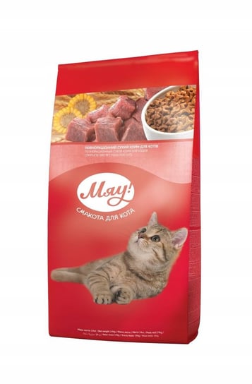 Sucha karma dla kota, Miau Z Mięsem, Ryżem I Warzywami 14 Kg Miau!