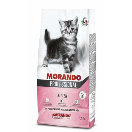 Sucha karma dla kota, MORANDO Pro Kitten kurczak łosoś 1,5kg MORANDO