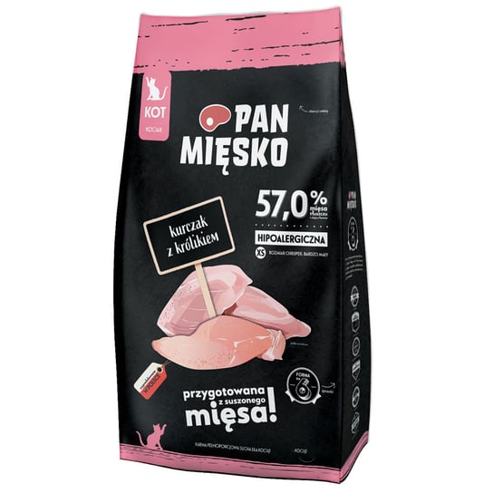 Sucha Karma Dla Kota Pan Mięsko Kurczak Z Królikiem 5Kg PAN MIĘSKO