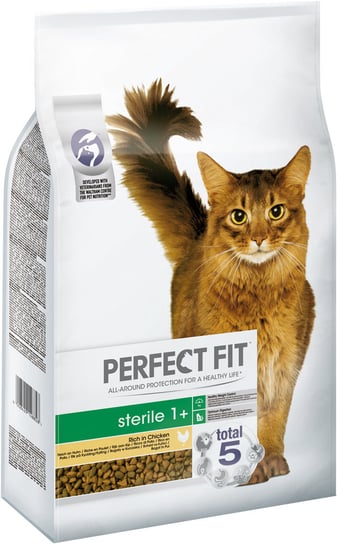 Sucha karma dla kota, Perfect Fit dla dorosłych kotów po zabiegu kastracji, bogata w kurczaka 7kg Perfect Fit