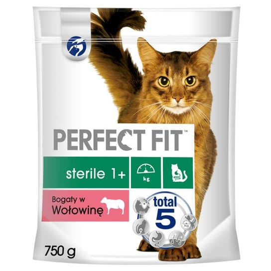 Sucha karma dla kota, PERFECT FIT Sterile po sterylizacji z wołowiną 750 g Perfect Fit