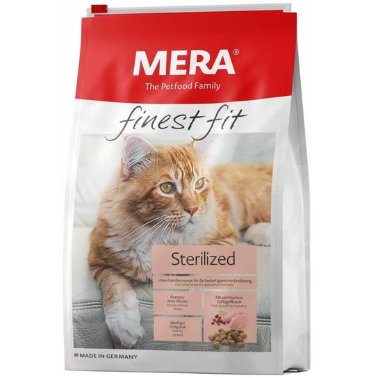 Sucha karma dla kota po sterylizacji MERA Finest Fit Sterilized, 4 kg Mera