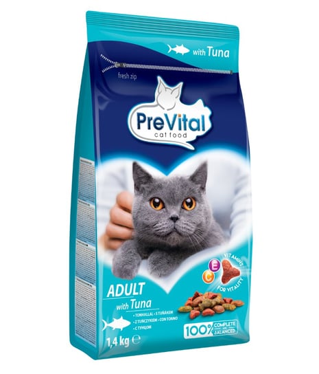 Sucha karma dla kota, Prevital Adult Z Tuńczykiem 1,4Kg Prevital