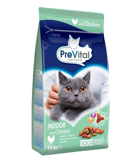 Sucha karma dla kota, Prevital Dla Kotów Adult Indoor 1,4Kg Prevital