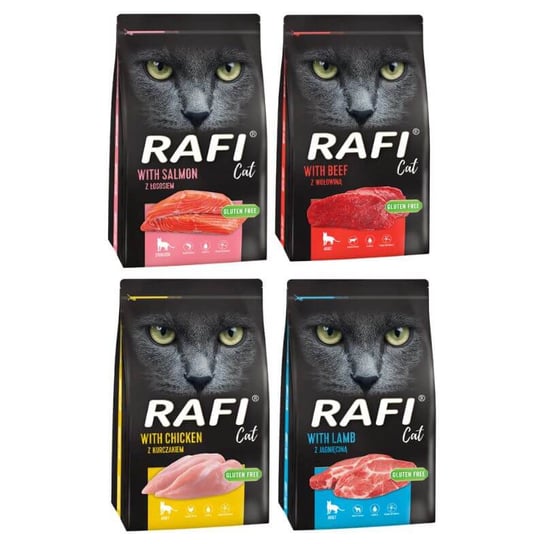 Sucha karma dla kota RAFI Cat MIX 4x 1,5 kg Rafi