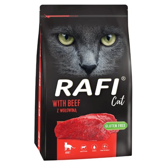 Sucha karma dla kota,  Rafi Cat z wołowiną 7 kg Rafi
