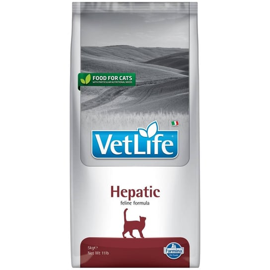 Sucha karma dla kota, Vet Life HEPATIC CAT na Przewlekłą niewydolność wątroby 10kg FARMINA