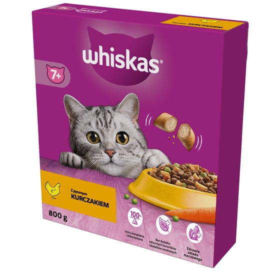 Sucha karma dla kota, Whiskas, dla Starszych Kotów 800g Whiskas