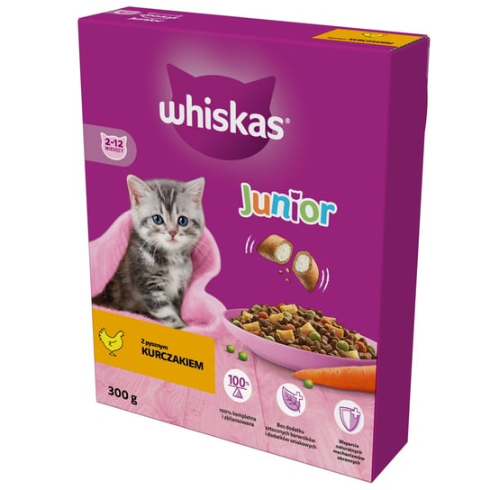 Sucha karma dla kota, Whiskas Junior 300g Whiskas