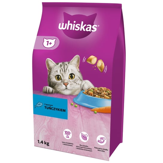 Sucha karma dla kota, Whiskas, z tuńczykiem, 1,4 kg Whiskas