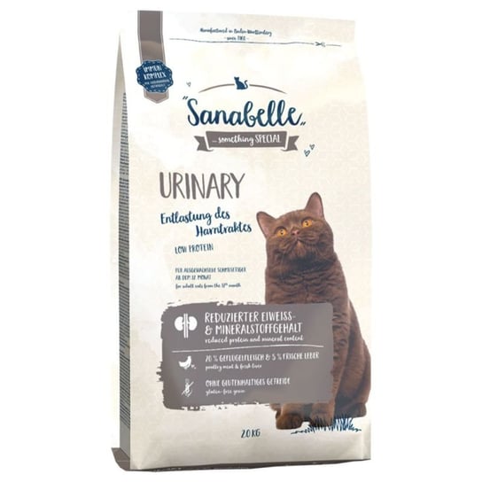 Sucha karma dla kotów z chorobami układu moczowego SANABELLE Urinary, 2 kg Sanabelle