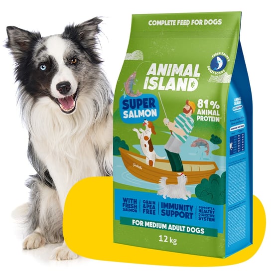 Sucha karma dla Psa łosoś 12 kg Animal Island Inna producent