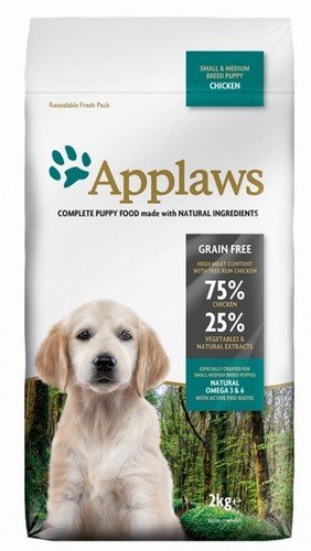 Sucha karma dla psów APPLAWS Puppy Small & Medium Breed, kurczak, 7,5 kg. Applaws