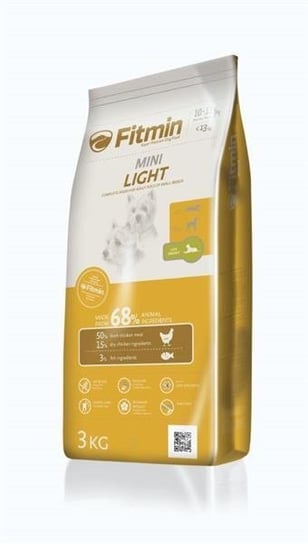 Sucha karma dla psów FITMIN Mini Light, 3 kg FITMIN