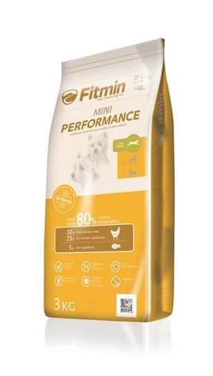 Sucha karma dla psów FITMIN Mini Performance, 3 kg FITMIN