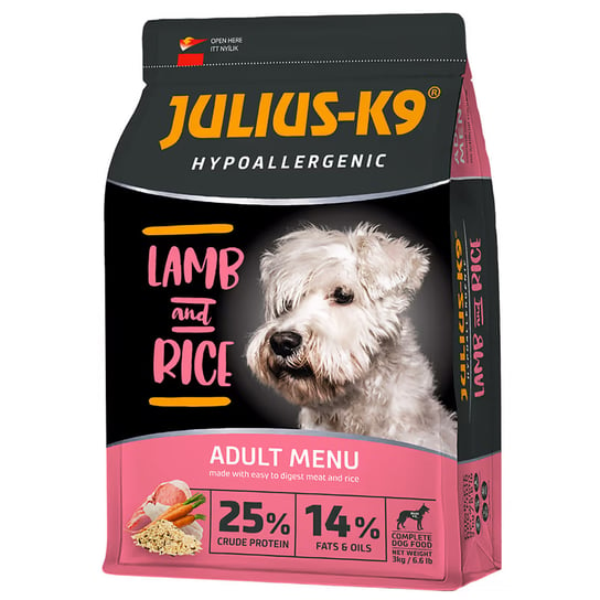 Sucha karma dla psów z alergią Julius-K9 HP jagnięcina ryż 3 kg Julius-K9