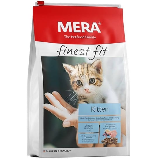 Sucha karma z drobiem dla kociąt MERA Finest Fit Kitten, 1,5 kg Mera