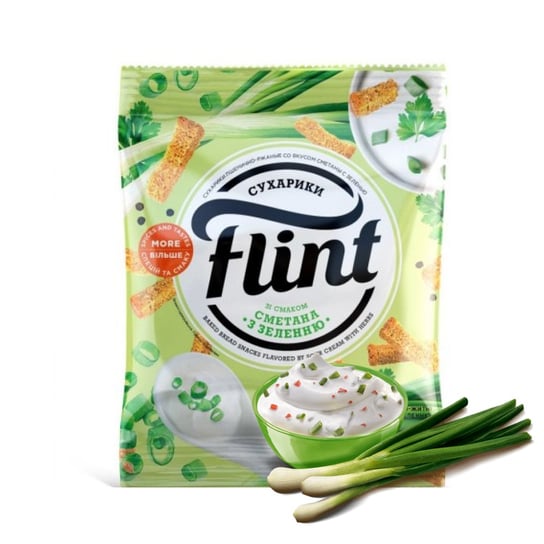 Sucharki Flint o smaku śmietanka z ziołami, 70 g Inny producent