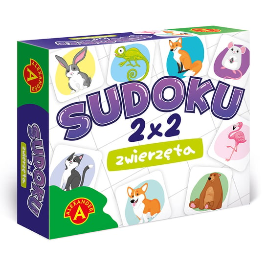 Sudoku 2x2 zwierzęta, gra edukacyjna, Alexander Alexander