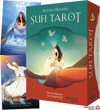 Sufi-Tarot - Der Weg des Herzens: 78 Tarotkarten mit Anleitung, m. 1 Buch, m. 78 Beilage, 2 Teile Königsfurt Urania